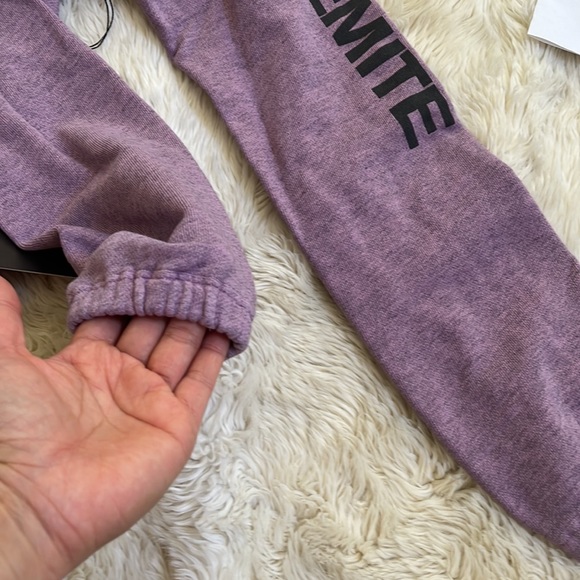 JAMES PERSE YIOSEMITE Women’s Light Purple Cropped Hoodie Sweater Size 1-S NWT - Picture 10 of 14